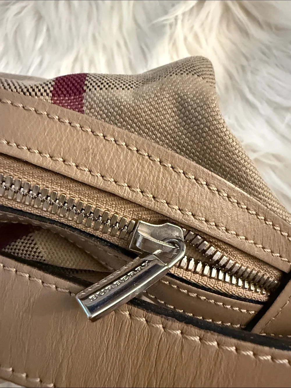 Vintage Classic Plaid Shoulder Bag in Beige and Black🔥